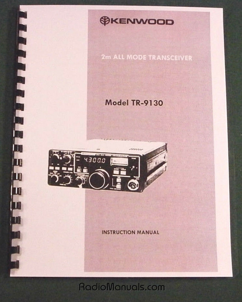 Kenwood TR-9130 Instruction Manual